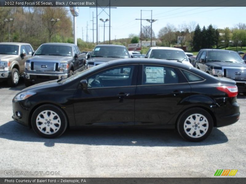 Black / Charcoal Black 2012 Ford Focus SE Sedan