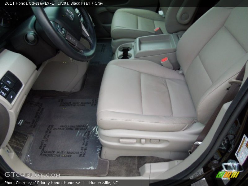 Crystal Black Pearl / Gray 2011 Honda Odyssey EX-L