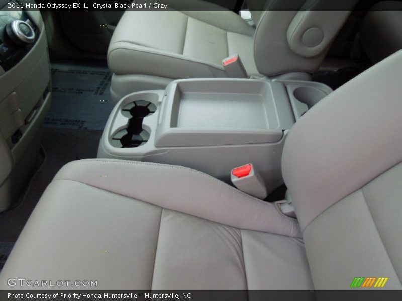 Crystal Black Pearl / Gray 2011 Honda Odyssey EX-L
