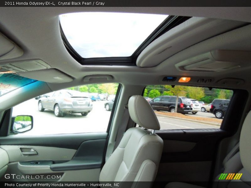 Crystal Black Pearl / Gray 2011 Honda Odyssey EX-L