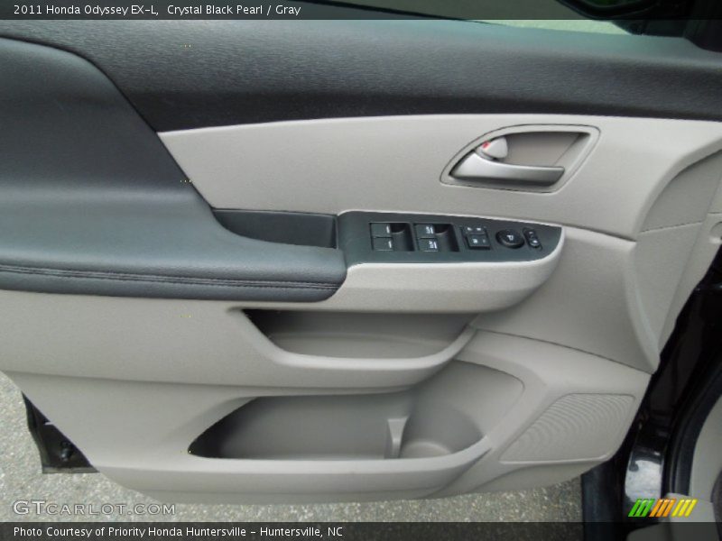 Crystal Black Pearl / Gray 2011 Honda Odyssey EX-L