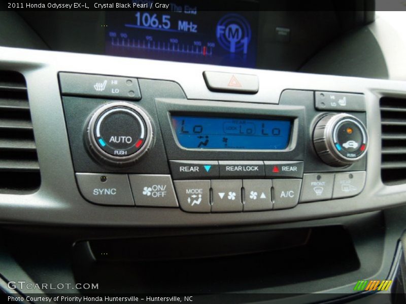 Crystal Black Pearl / Gray 2011 Honda Odyssey EX-L