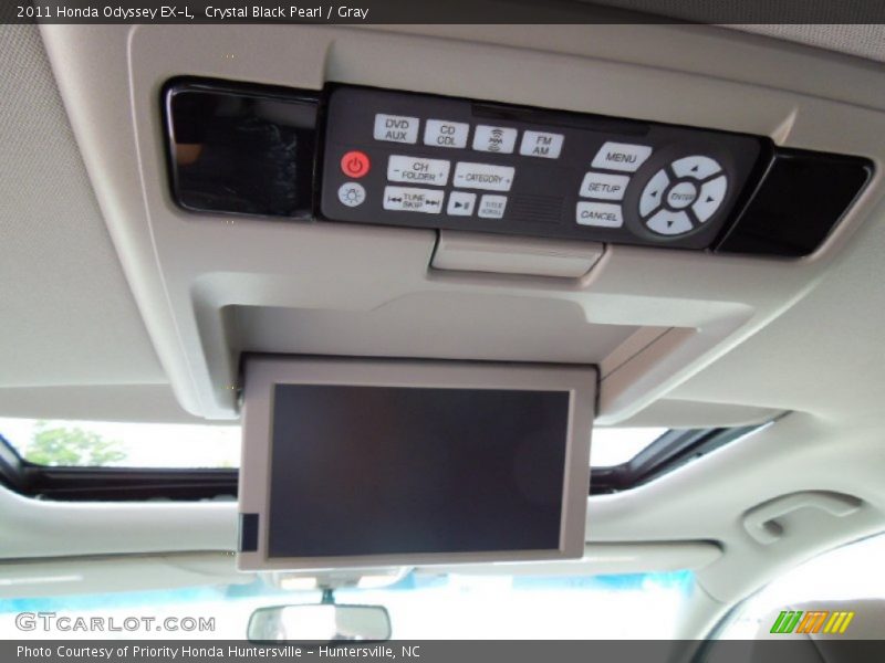 Crystal Black Pearl / Gray 2011 Honda Odyssey EX-L
