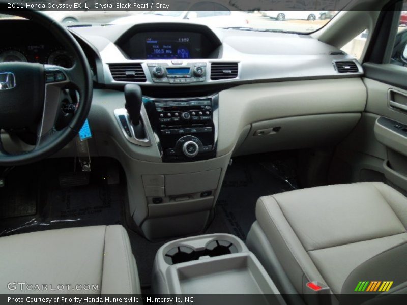 Crystal Black Pearl / Gray 2011 Honda Odyssey EX-L