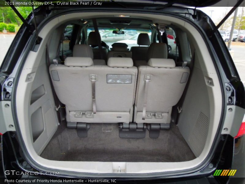 Crystal Black Pearl / Gray 2011 Honda Odyssey EX-L