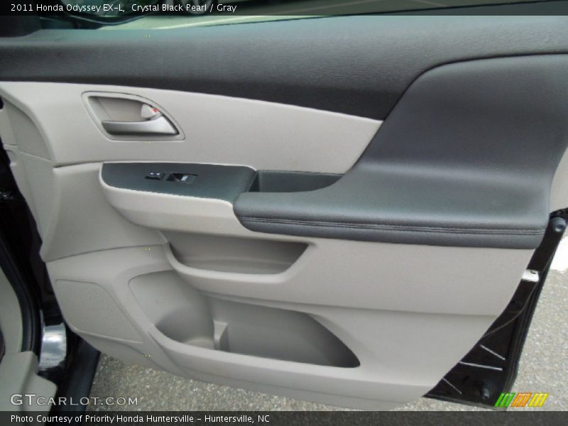 Crystal Black Pearl / Gray 2011 Honda Odyssey EX-L