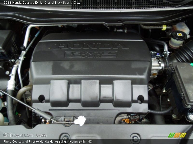 Crystal Black Pearl / Gray 2011 Honda Odyssey EX-L