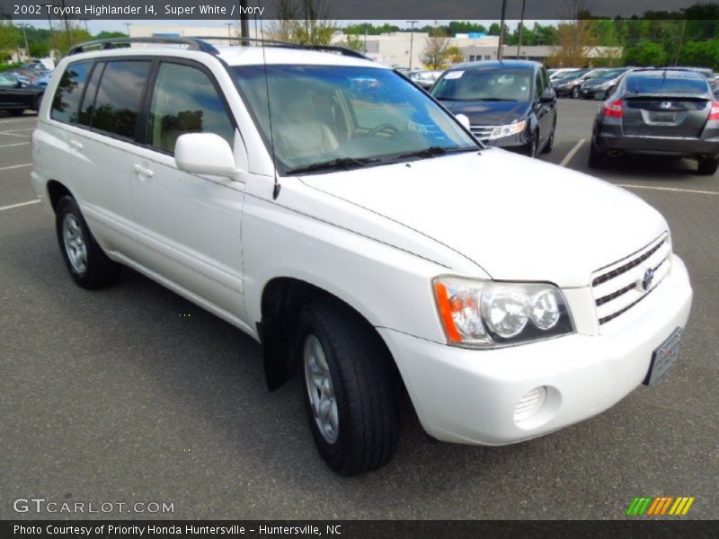 Super White / Ivory 2002 Toyota Highlander I4
