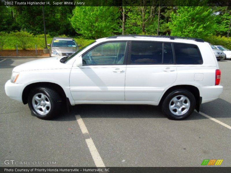 Super White / Ivory 2002 Toyota Highlander I4