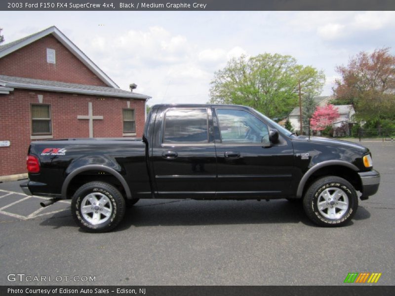 Black / Medium Graphite Grey 2003 Ford F150 FX4 SuperCrew 4x4