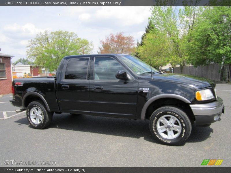 Black / Medium Graphite Grey 2003 Ford F150 FX4 SuperCrew 4x4