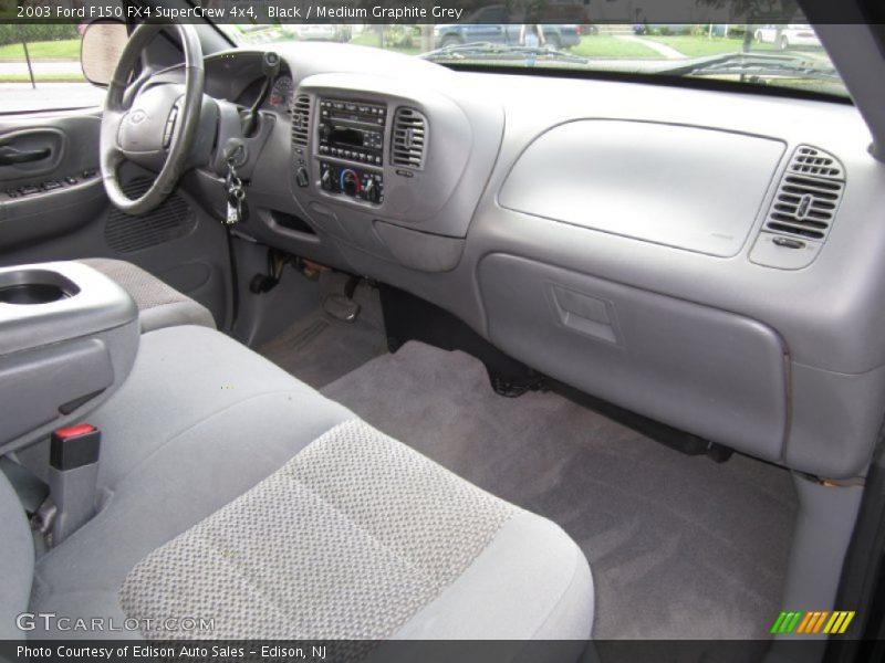Black / Medium Graphite Grey 2003 Ford F150 FX4 SuperCrew 4x4