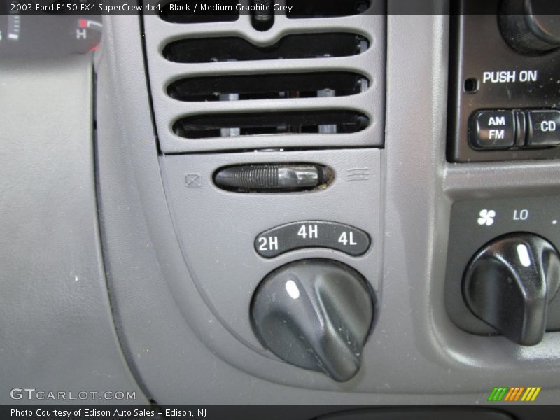 Black / Medium Graphite Grey 2003 Ford F150 FX4 SuperCrew 4x4