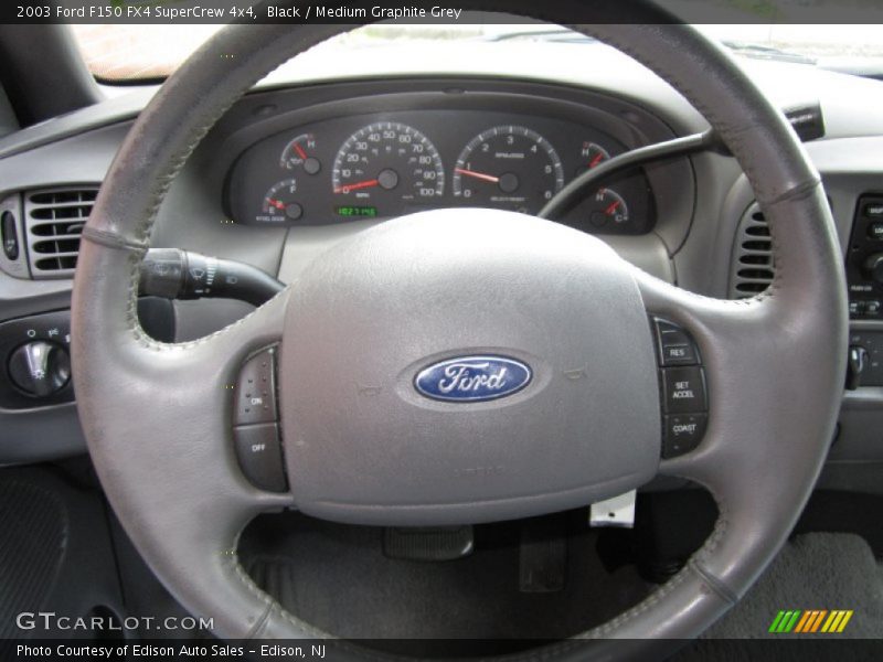 Black / Medium Graphite Grey 2003 Ford F150 FX4 SuperCrew 4x4