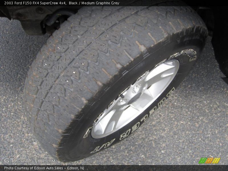 Black / Medium Graphite Grey 2003 Ford F150 FX4 SuperCrew 4x4