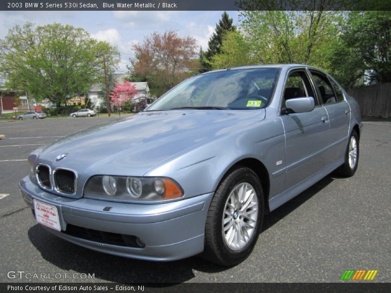 Blue Water Metallic / Black 2003 BMW 5 Series 530i Sedan