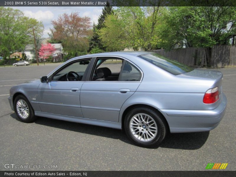 Blue Water Metallic / Black 2003 BMW 5 Series 530i Sedan