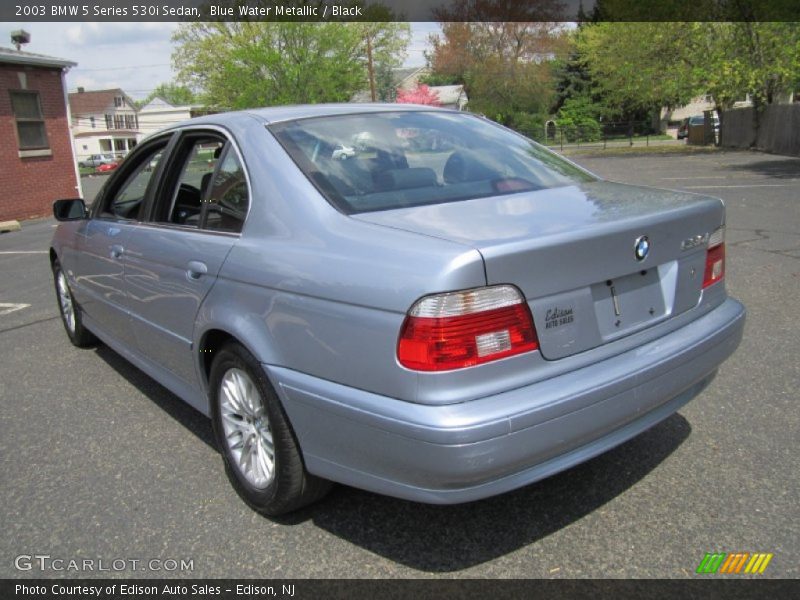 Blue Water Metallic / Black 2003 BMW 5 Series 530i Sedan