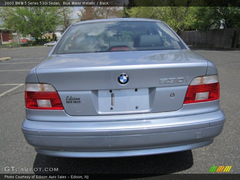 Blue Water Metallic / Black 2003 BMW 5 Series 530i Sedan