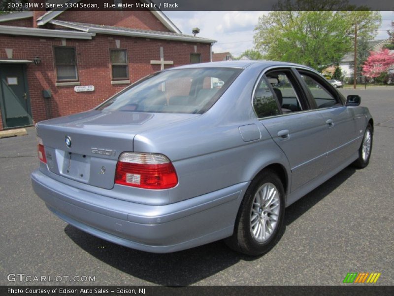 Blue Water Metallic / Black 2003 BMW 5 Series 530i Sedan