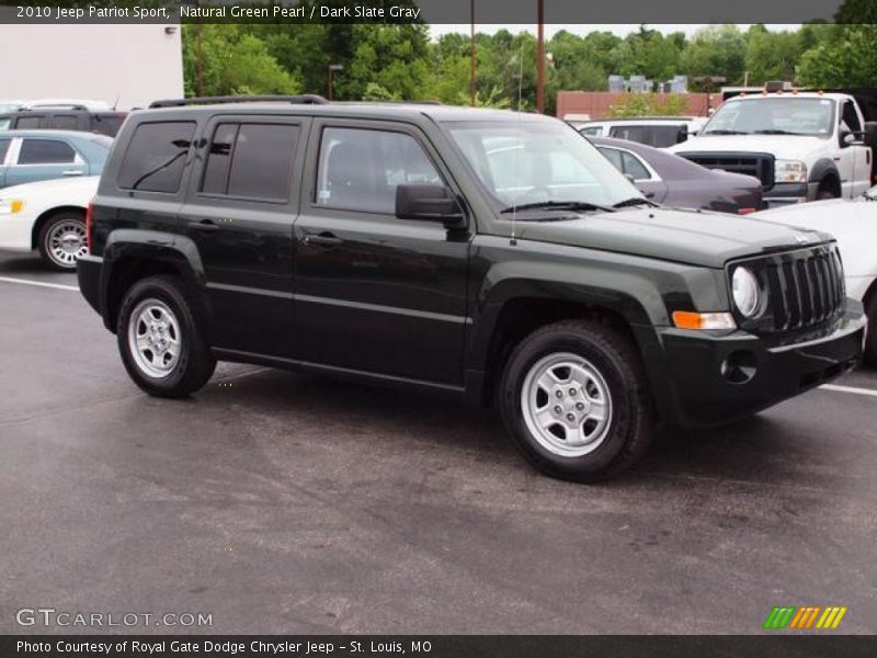 Natural Green Pearl / Dark Slate Gray 2010 Jeep Patriot Sport