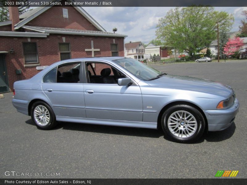 Blue Water Metallic / Black 2003 BMW 5 Series 530i Sedan