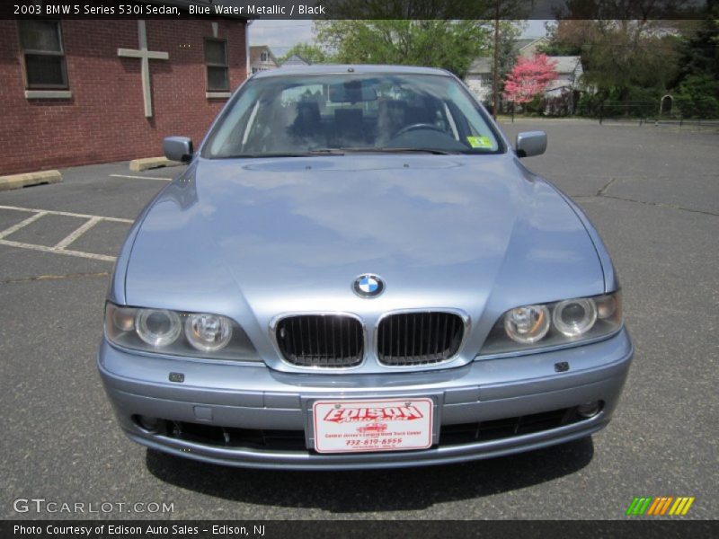 Blue Water Metallic / Black 2003 BMW 5 Series 530i Sedan