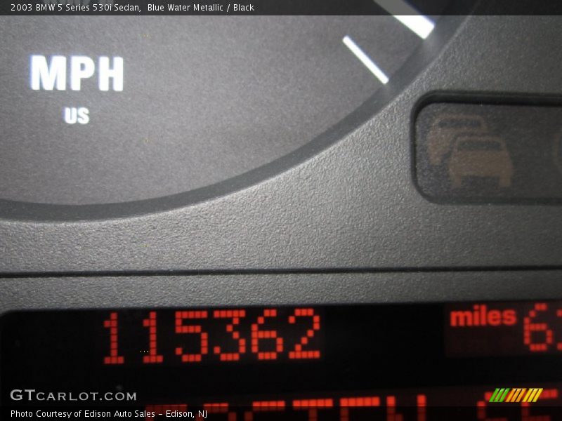 Blue Water Metallic / Black 2003 BMW 5 Series 530i Sedan