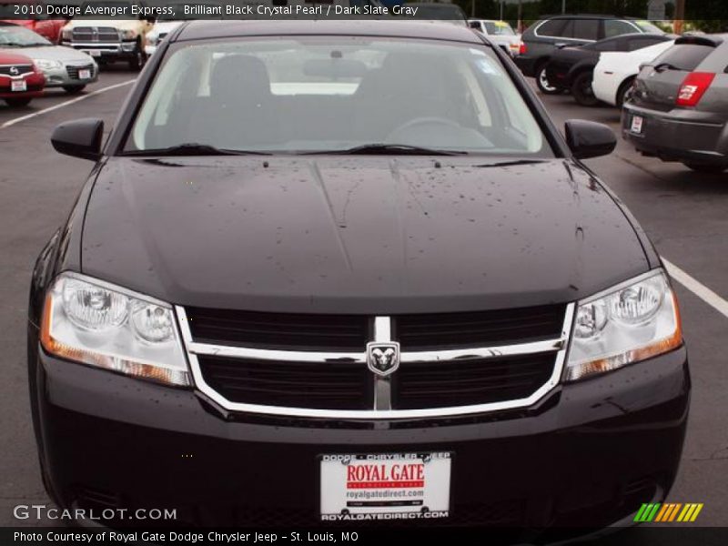 Brilliant Black Crystal Pearl / Dark Slate Gray 2010 Dodge Avenger Express
