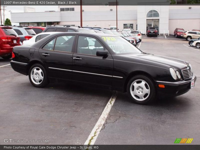 Black / Black 1997 Mercedes-Benz E 420 Sedan