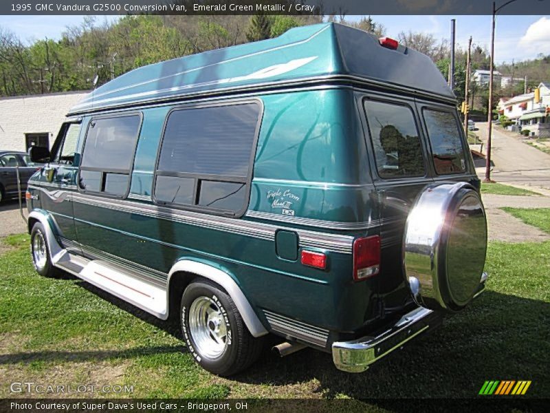 Emerald Green Metallic / Gray 1995 GMC Vandura G2500 Conversion Van