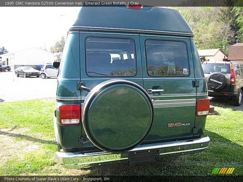 Emerald Green Metallic / Gray 1995 GMC Vandura G2500 Conversion Van