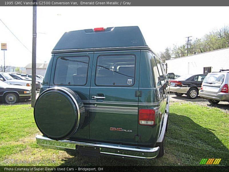 Emerald Green Metallic / Gray 1995 GMC Vandura G2500 Conversion Van