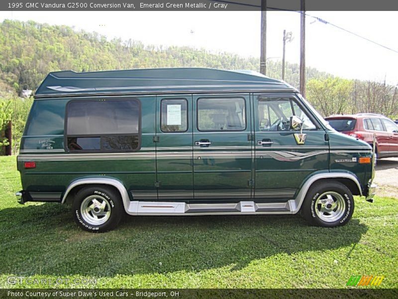 Emerald Green Metallic / Gray 1995 GMC Vandura G2500 Conversion Van