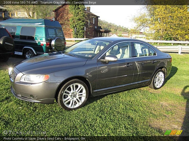 Titanium Gray Metallic / Sandstone Beige 2008 Volvo S80 T6 AWD