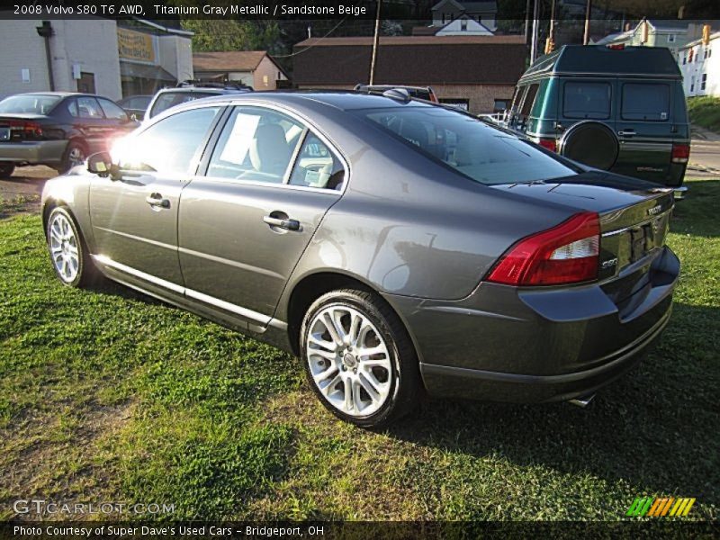 Titanium Gray Metallic / Sandstone Beige 2008 Volvo S80 T6 AWD