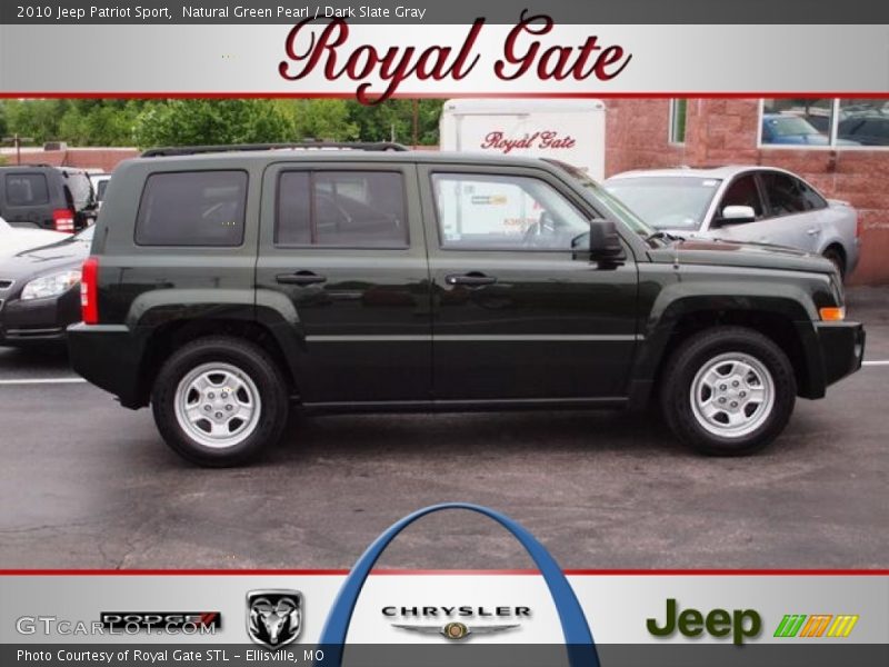 Natural Green Pearl / Dark Slate Gray 2010 Jeep Patriot Sport