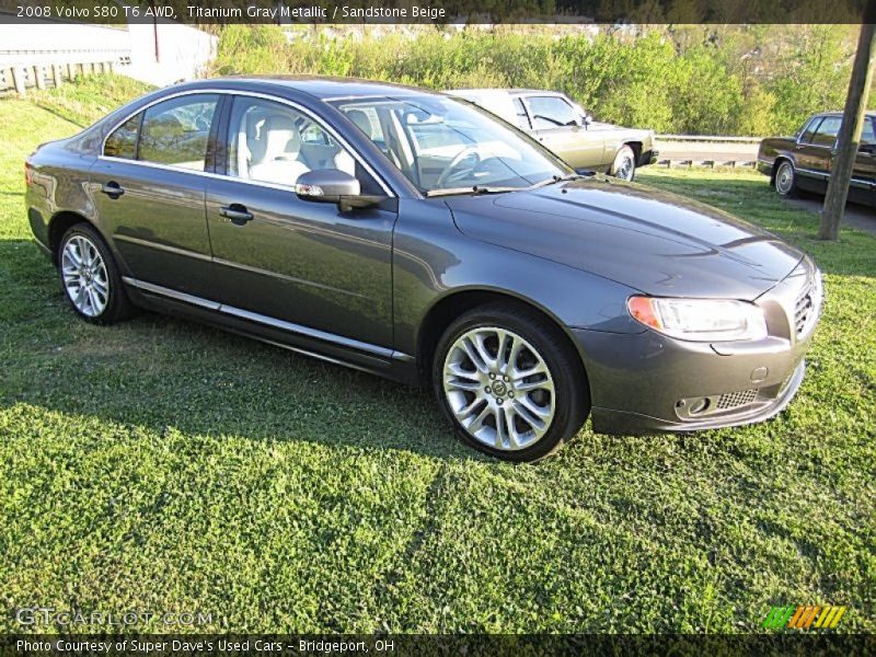 Titanium Gray Metallic / Sandstone Beige 2008 Volvo S80 T6 AWD