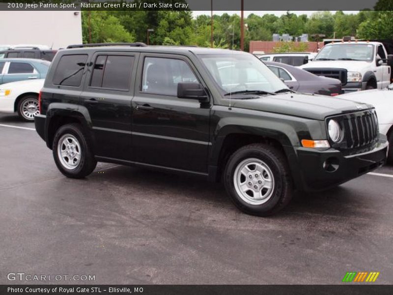 Natural Green Pearl / Dark Slate Gray 2010 Jeep Patriot Sport