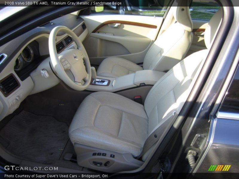 Titanium Gray Metallic / Sandstone Beige 2008 Volvo S80 T6 AWD
