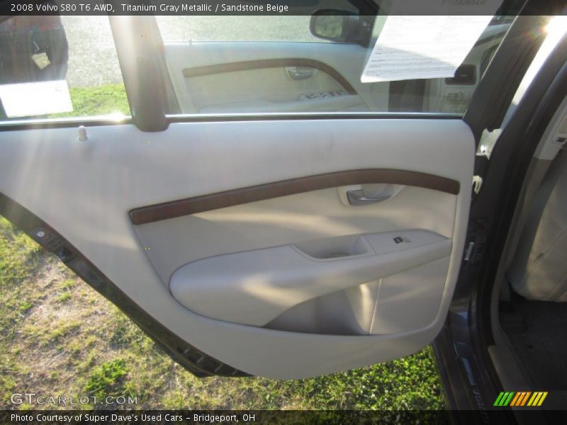 Titanium Gray Metallic / Sandstone Beige 2008 Volvo S80 T6 AWD
