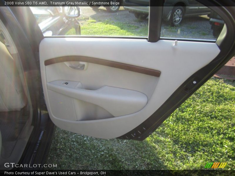 Titanium Gray Metallic / Sandstone Beige 2008 Volvo S80 T6 AWD