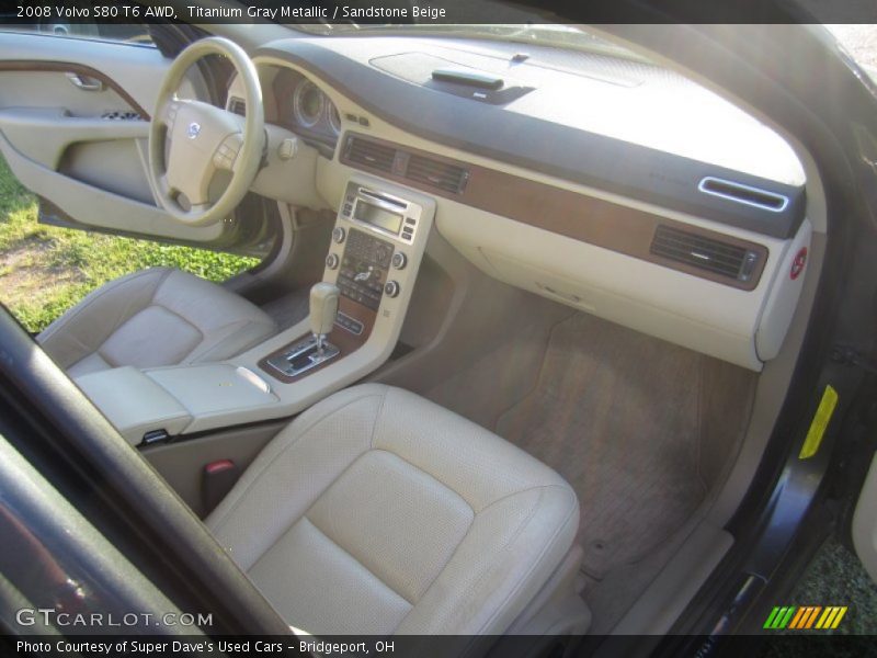 Titanium Gray Metallic / Sandstone Beige 2008 Volvo S80 T6 AWD
