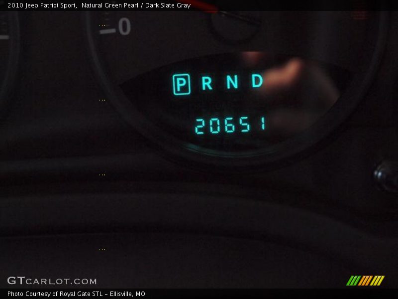 Natural Green Pearl / Dark Slate Gray 2010 Jeep Patriot Sport