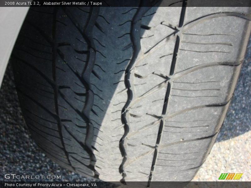 Alabaster Silver Metallic / Taupe 2008 Acura TL 3.2