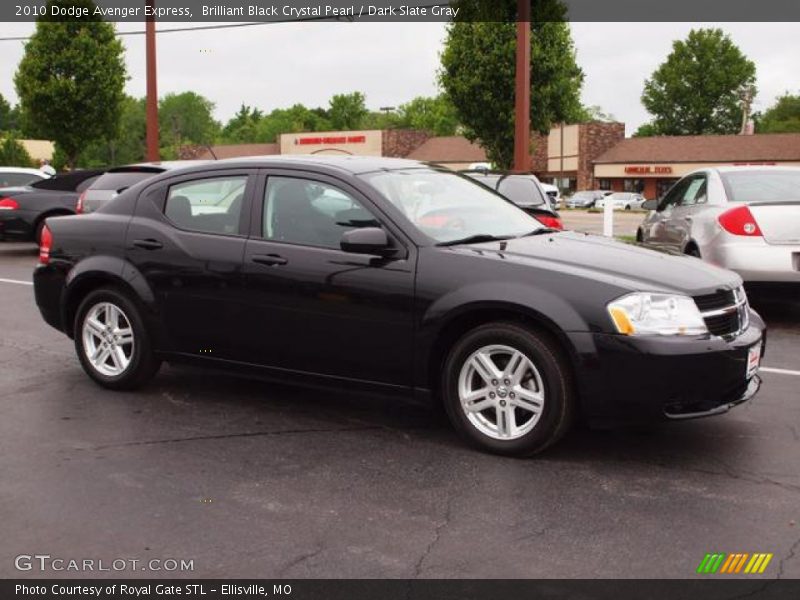 Brilliant Black Crystal Pearl / Dark Slate Gray 2010 Dodge Avenger Express