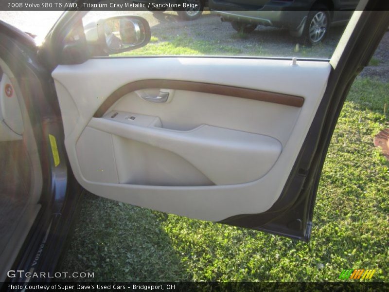 Titanium Gray Metallic / Sandstone Beige 2008 Volvo S80 T6 AWD