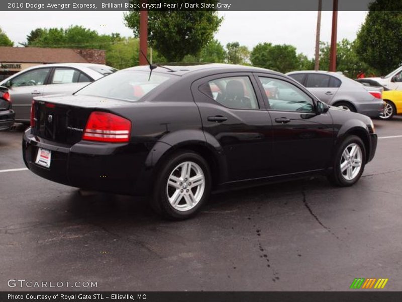 Brilliant Black Crystal Pearl / Dark Slate Gray 2010 Dodge Avenger Express