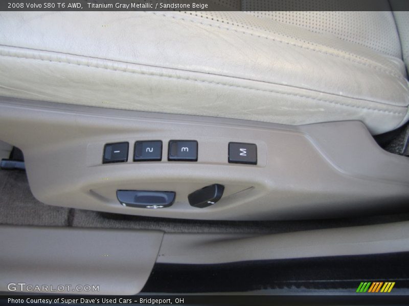 Titanium Gray Metallic / Sandstone Beige 2008 Volvo S80 T6 AWD