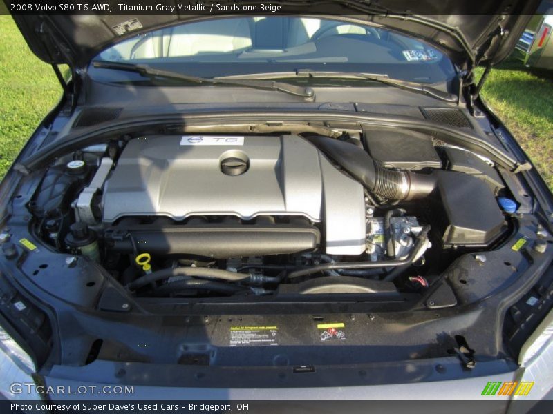 Titanium Gray Metallic / Sandstone Beige 2008 Volvo S80 T6 AWD